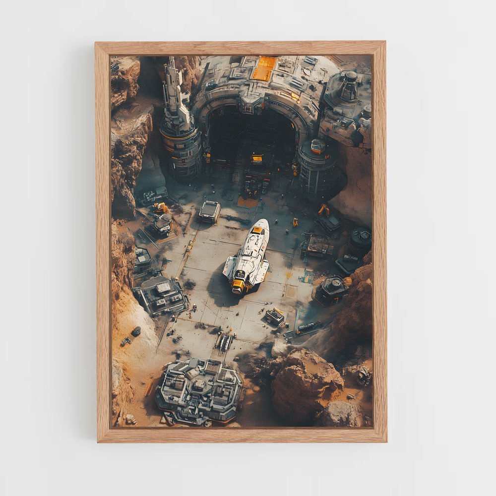 Poster futuriste Sci fi art fascinant – affiche Art spatial (vue 4)